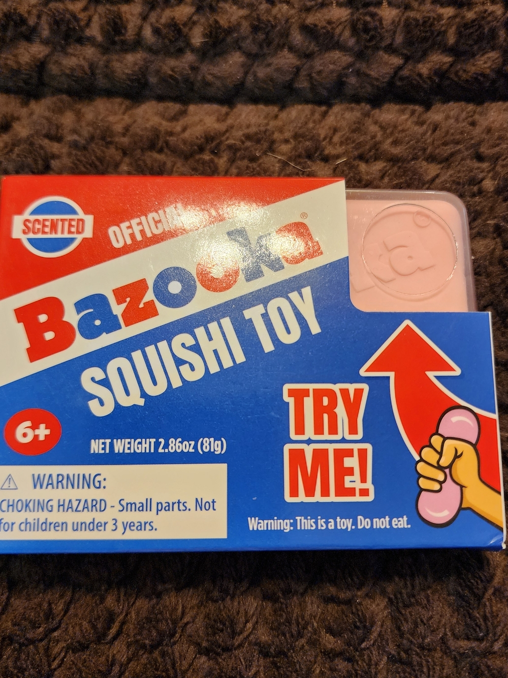 2 ☆ NEW Pink Bazooka Squishi Toy - Scented Kids Toy.